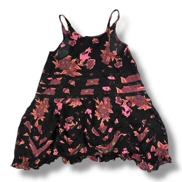 Free People Trapeze Tunic Floral Lightweight Top Size Small - Picture 7 of 7
